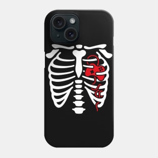 Halloween Rib cage game controller heart gaming Phone Case