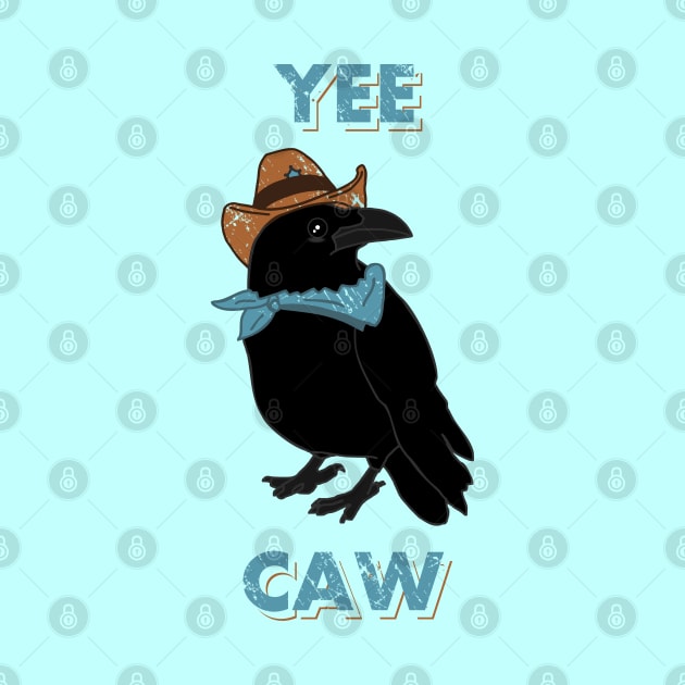 yee-caw - funny crow raven doodle by FandomizedRose