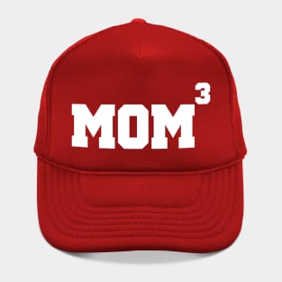 Mom to the 3rd Power Mothers Day Mom of 3 Kids Funny Hat