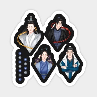 Sisheng Four - 2ha Sticker Pack Magnet