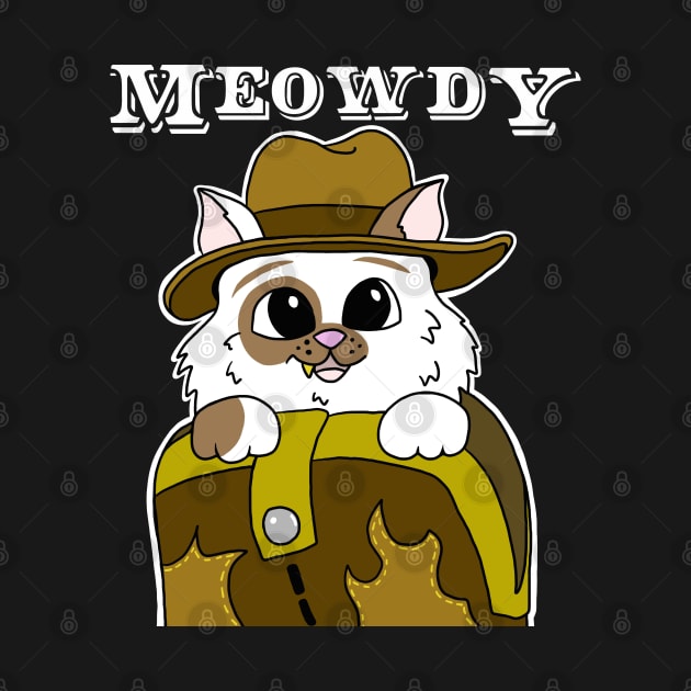 Meowdy Cowboy Extremely Cute Kitty Cat by SNK Kreatures