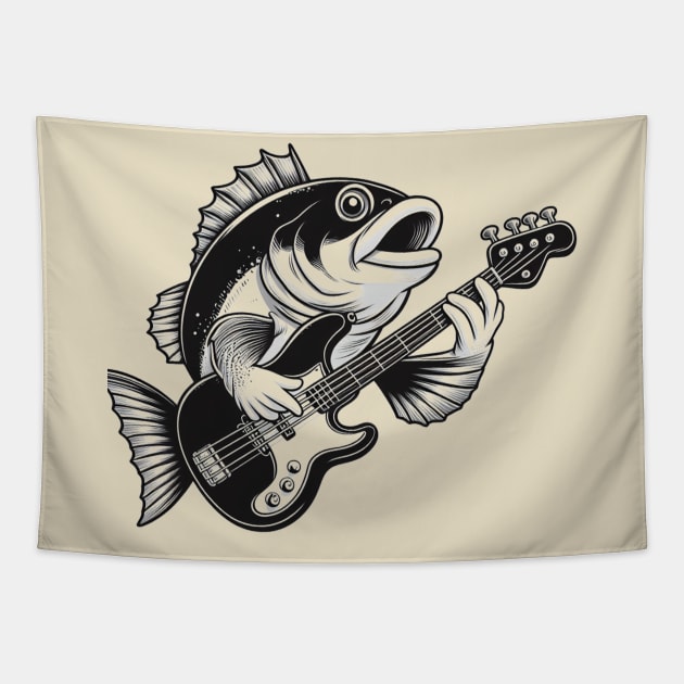 A Bass Bassist Tapestry by RW Ratcliff Music