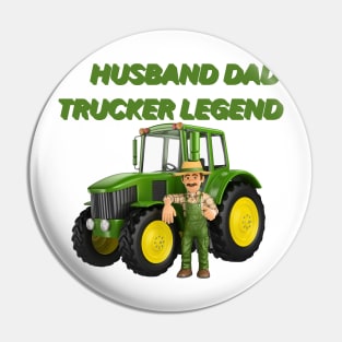 Husband trucker Pin