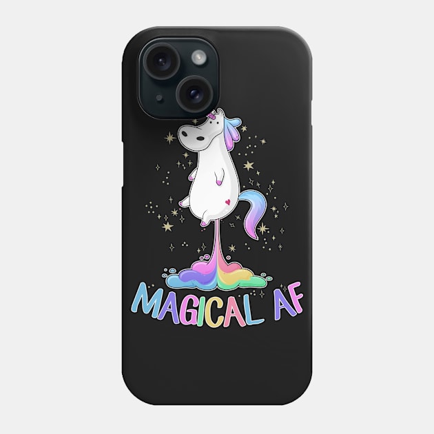 Unicorn Magical AF Phone Case by Psitta