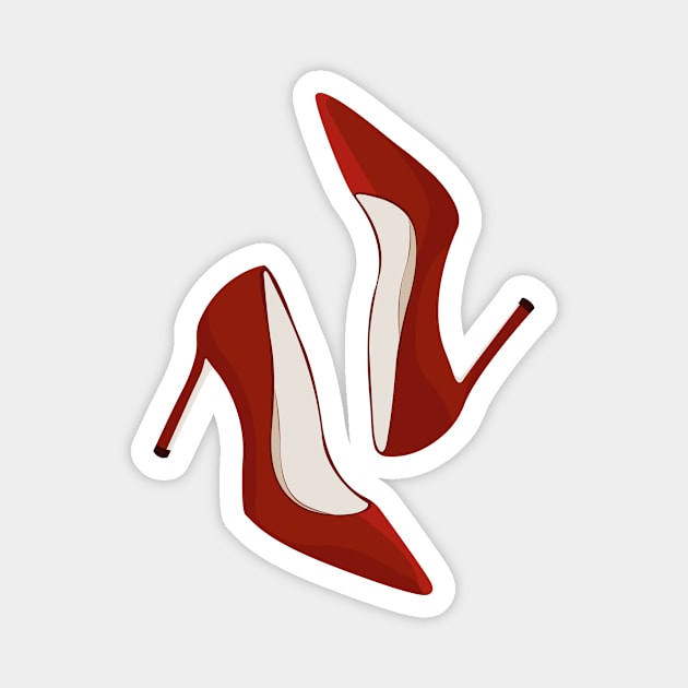 High heel shoes Magnet by Di_illustration