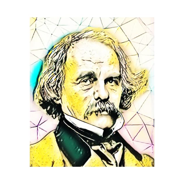 Nathaniel Hawthorne Portrait | Nathaniel Hawthorne Artwork 2 by JustLit