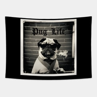 Pug Life Photo Tapestry