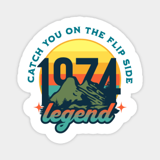 1974 retro legend Magnet