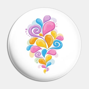 Abstract splash Pin