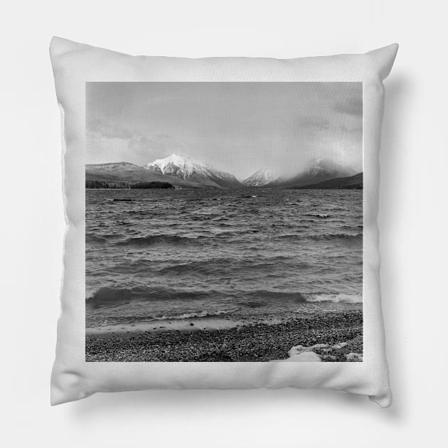 Lake McDonald in Spring Pillow by rodneyj46