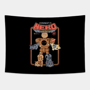 Robo Cat Combiner Tapestry