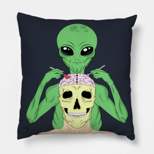 UFO Human Abduction Pillow