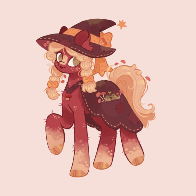 Mushroom Witch Pony by Niamh Smith Illustrations