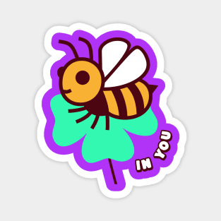 Funny Motivational Bee Puns, Believe In You Magnet