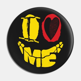 Obnoxious I Love Me Face Pin