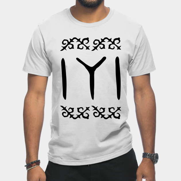 Discover Black Kayi Tribe Flag Symbol from Dirilis/Resurrection Ertugrul - Kayi - T-Shirt