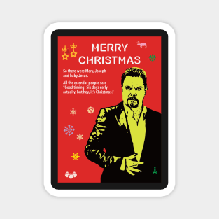 Eddie Izzard Atheist Christmas Magnet