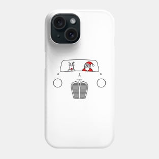 Austin A30 classic British car Christmas special edition Phone Case