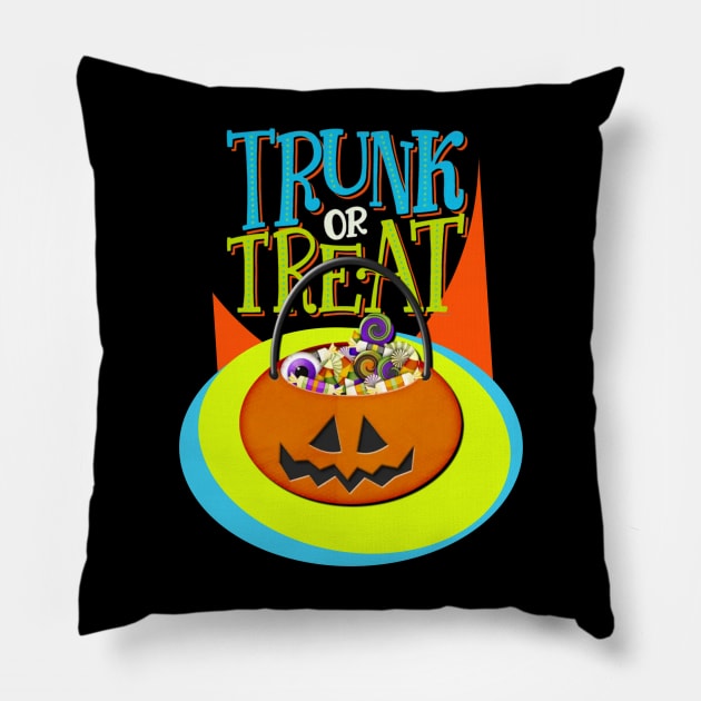 Trunk or Treat Pillow by Pieartscreation