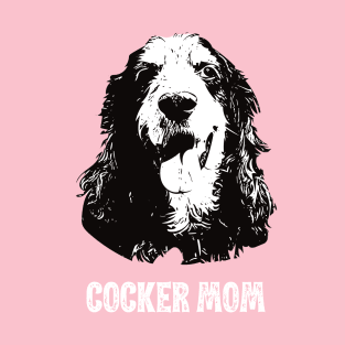 Cocker Mom Cocker Spaniel Design T-Shirt