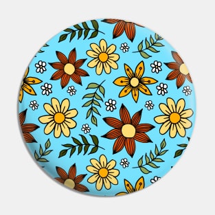 Fall Floral Pattern Pin