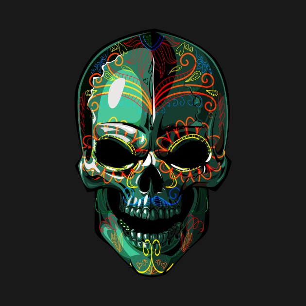 Dia de los Muertos skull by Digster