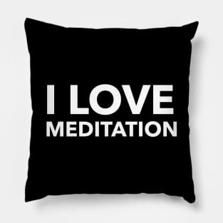 I Love Meditation Pillow