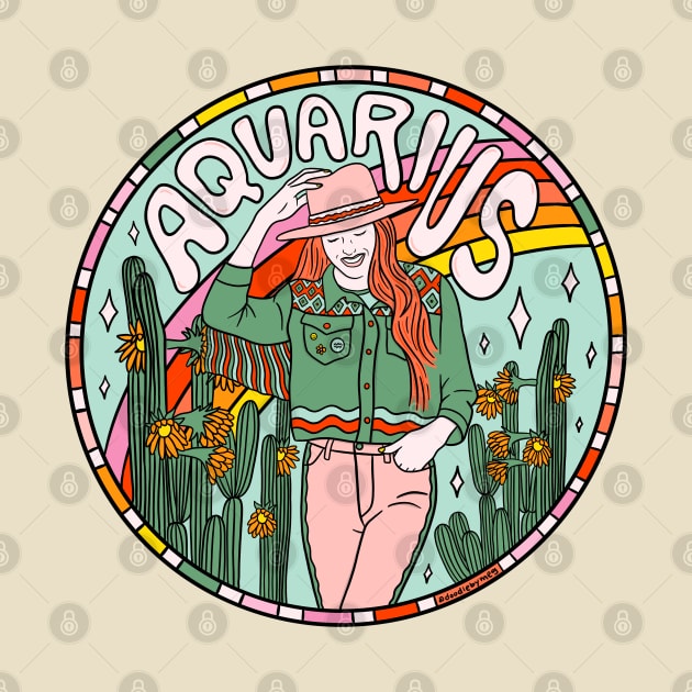 Aquarius Cowgirl by Doodle by Meg