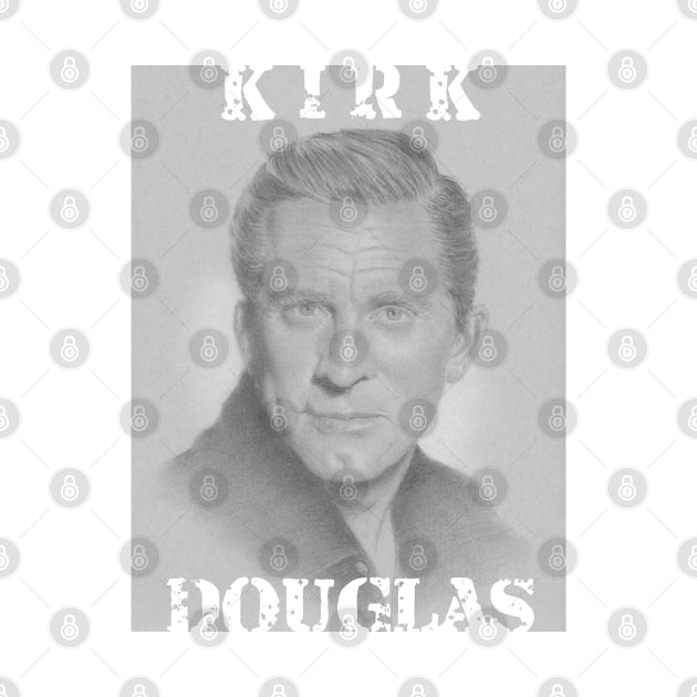 Kirk Douglas by jkarenart