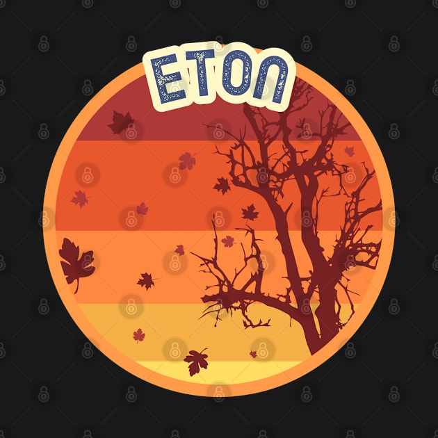 Eton England Leaves Falling Autumn and Fall Amber Autumn, Best gift for September October and November, leaf falling by AbsurdStore