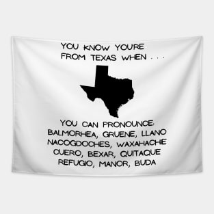 Texas City Names Tapestry