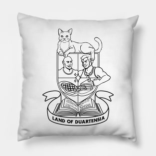 Land of Duartensia (Black & White) Pillow