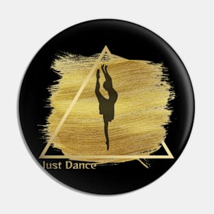 gold ballet dancer design Pin