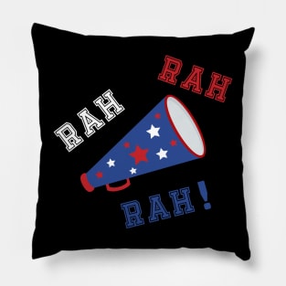 Rah Rah Rah!  (Red, White & Blue) Pillow