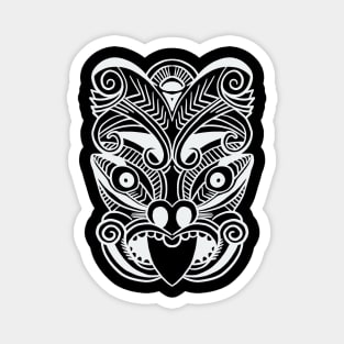 The Haka Mask - Maori New Zealand Dance Rugby Magnet