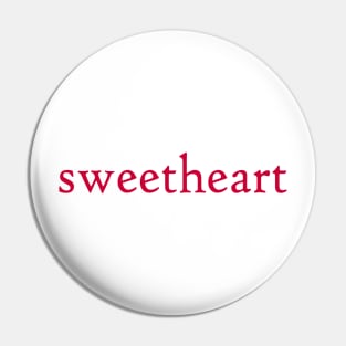 Sweetheart simple word Pin