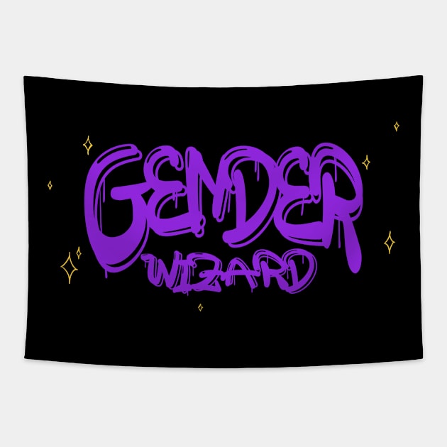 Gender Wizard Tapestry by FindChaos