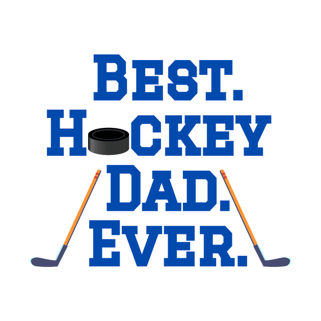 Best Hockey Dad by College Mascot Designs