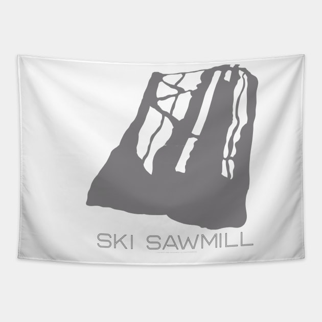 Ski Sawmill Resort 3D Tapestry by Mapsynergy