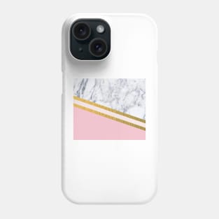 St Lucia striped blush marble Phone Case