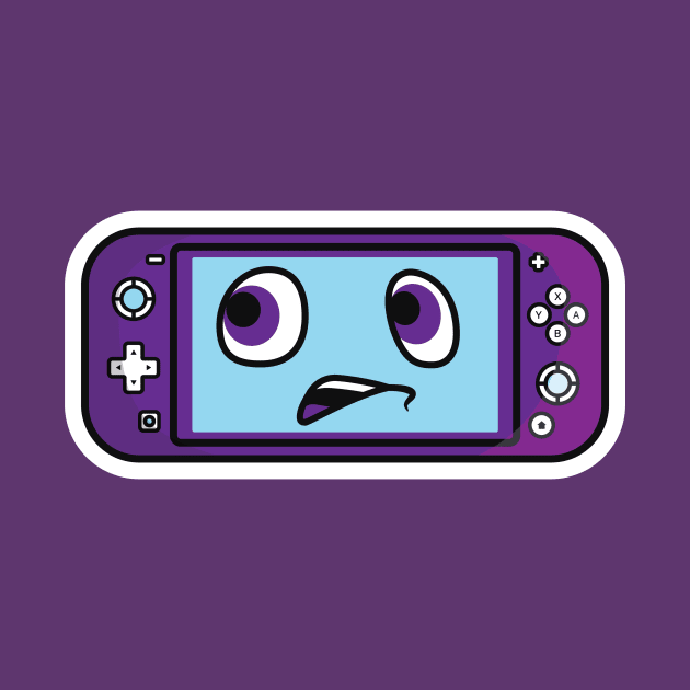 Game Console Device Sticker vector illustration. Technology gaming objects icon concept. Game controller or game console sticker vector design. Gaming mascot logo. by AlviStudio