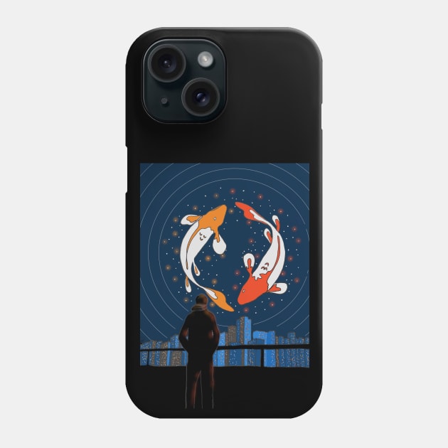 Koi Sky Phone Case by theprometeus