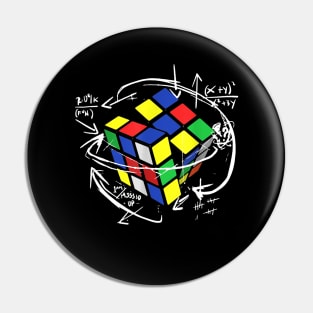 Rubik Cube Formulas Math Teacher Pin