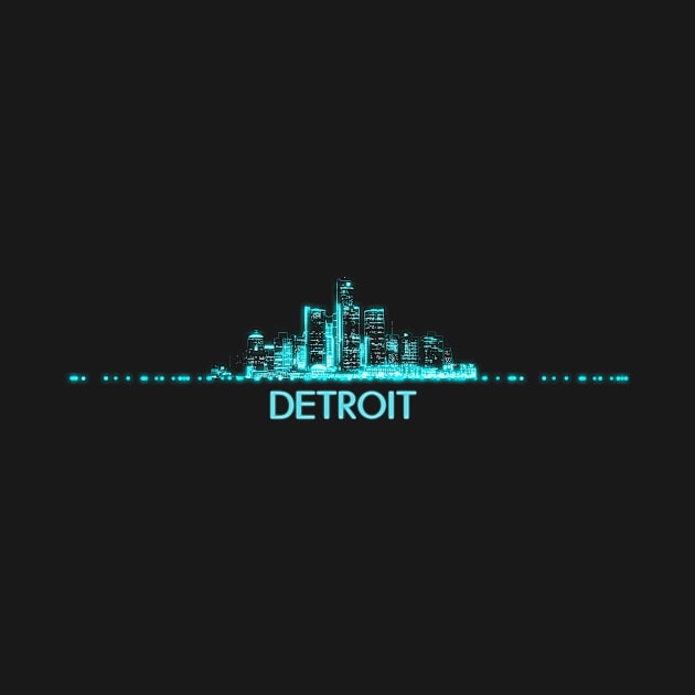 Detroit Skyline by Jared S Davies