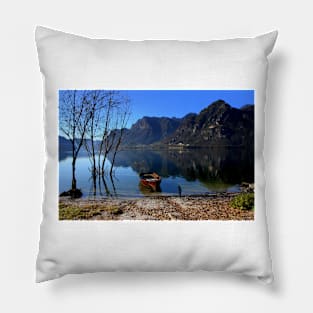 The boat on the lake Pillow