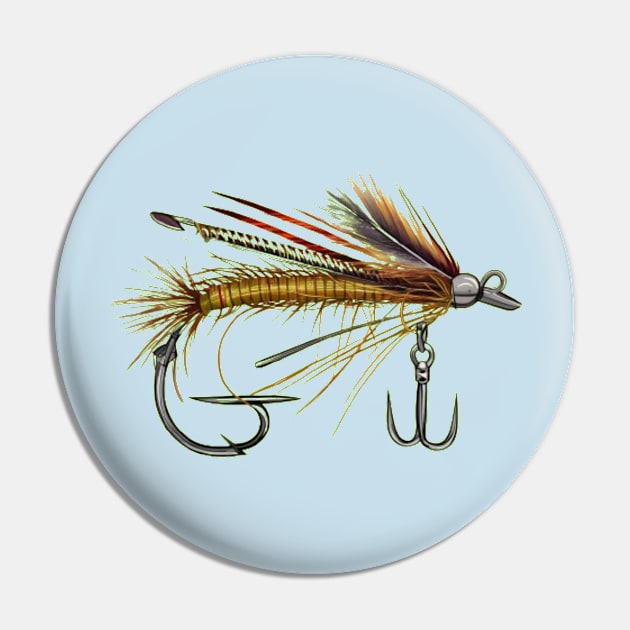 Fly Lure Pin by Wild Catch