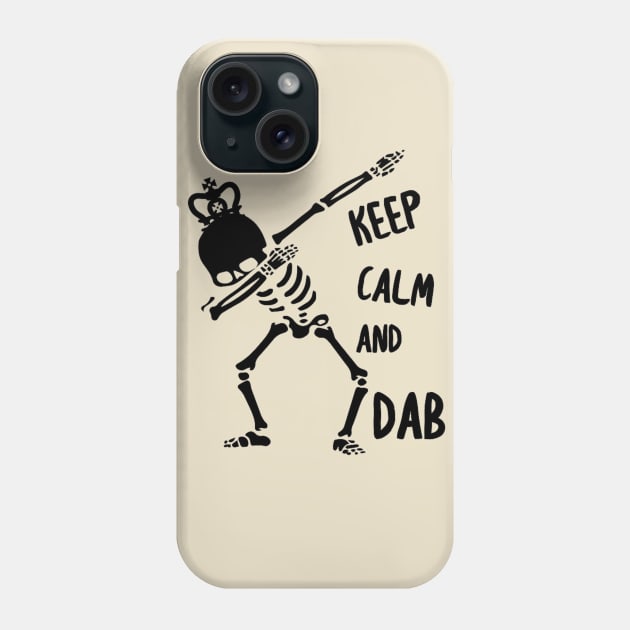 Keep Calm And Dab Skeleton Phone Case by Graffix
