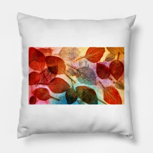 Fall Leaves Monoprint Pillow