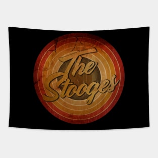 arjunthemaniac, THE Stooges circle vintage retro faded Tapestry