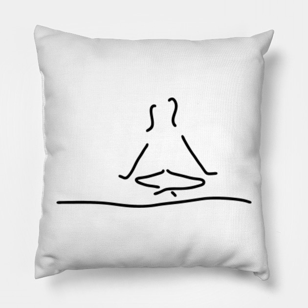 Yoga Joga Meditation Weakly Pillow Teepublic Uk